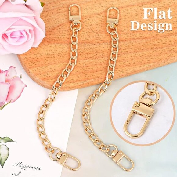 NWT Purse Strap Extender, Gold Belt Chain, Short Chain for Purse, Purse Extender - Picture 4 of 5